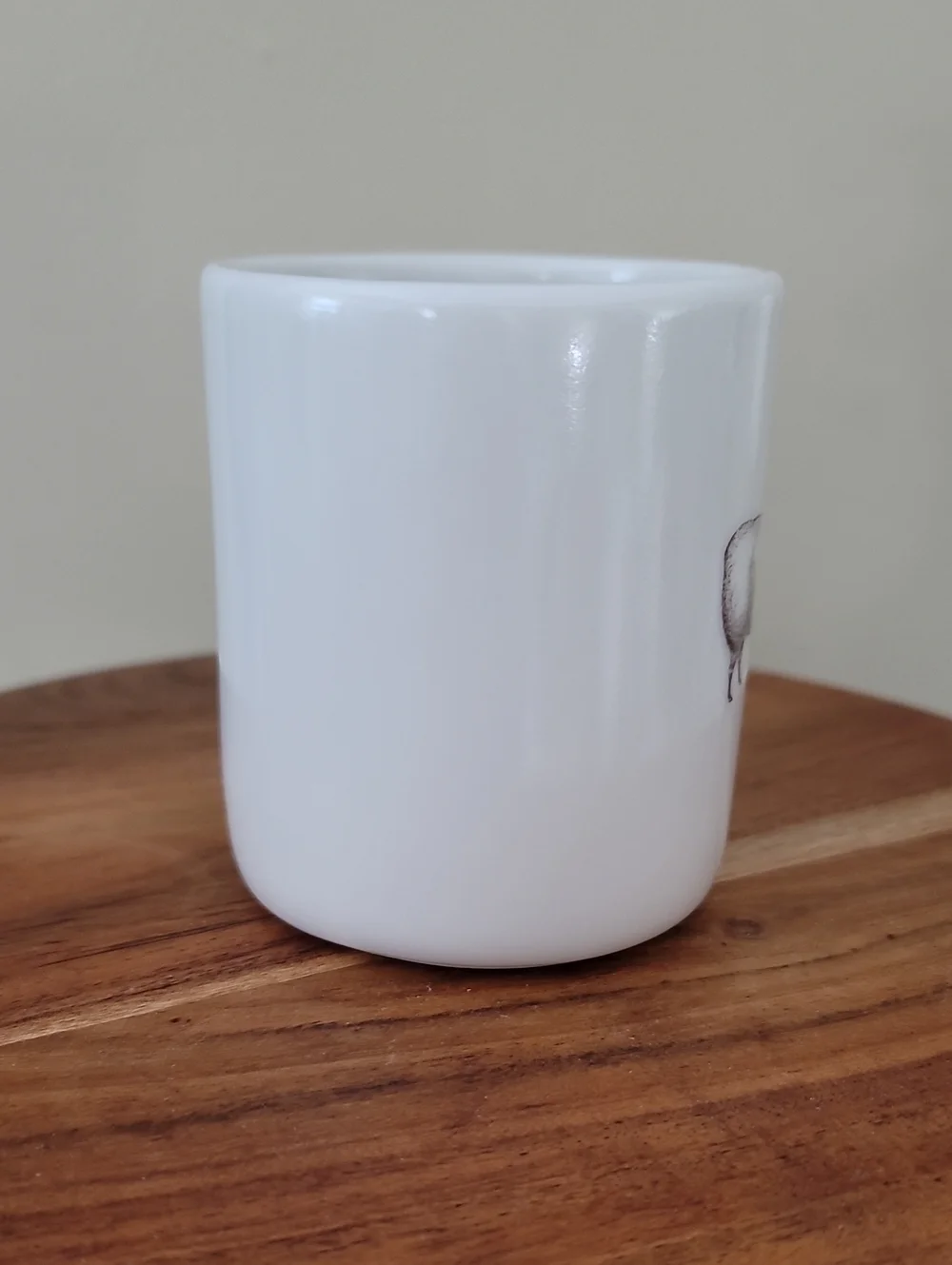 Gleena 10 oz Porcelain Ceramic Tumbler with Sheep Illustration